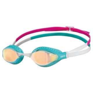 ARENA Schwimmbrille Air-Speed Mirror Yellow Cooper Turquise 204