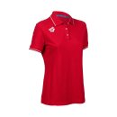 Womens Team Poloshirt Solid Cotton Weiß 100 XL