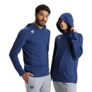 Team Hooded Long Sleeve T-Shirt Panel Navy meliert 770 S