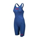 Carbon Glide Open Back Ocean Blue Arena Wettkampfanzug 34