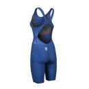 Carbon Glide Open Back Ocean Blue Arena Wettkampfanzug 34