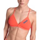 ARENA Solid Tie BackTop Bright Coral