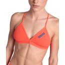 ARENA Solid Tie BackTop Bright Coral