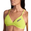 ARENA Solid Tie Back Top Soft Green Bikinioberteil
