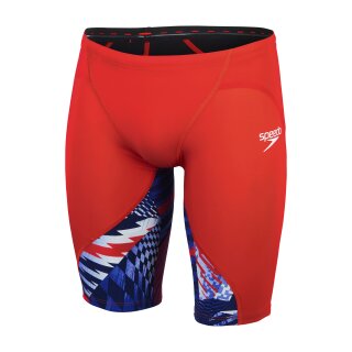 Fastskin LZR Ignite Jammer Rot/Blau/Weiß Speedo Wettkampfhose  22 GB - 104 DE