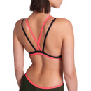 ARENA One Double Cross Back Darke Sage Fluo Red 32