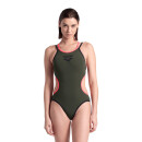 ARENA One Double Cross Back Darke Sage Fluo Red 38