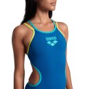 ARENA One Double Cross Back   Blue Cosmo Soft Green Water