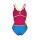ARENA One Double Cross Back   Turquoise Fluo Pink Soft Green