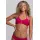 Jolyn Bikini Europe Bottom Farbe Dragon Fruit Smocked-Geriffelt