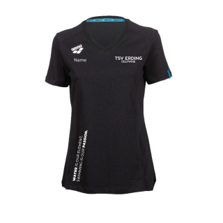 Arena T-Shirt Panel Damen TSV Delphine Erding Schwarz