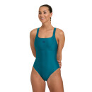 Womans ARENA Solid Swimsuit Control Pro Deep Teal 46