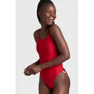 Jolyn Gavin Schwimm-Einteiler Red/Navy/White US34 / DE38