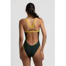 Jolyn Badeanzug Perry Contrast Pine / Marigold