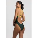 Jolyn Badeanzug Perry Contrast Pine / Marigold
