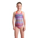 Girl`s ARENA Ondulation Swimmsuit Swim Violet-Bright Coral