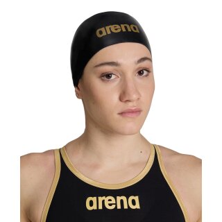 ARENA Moulded Pro II Badekappe Schwarz-Gold
