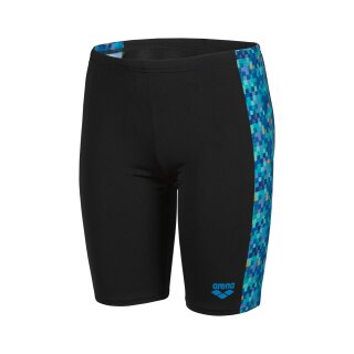 Pooltiles Swim Jammer Black Blue Multi ARENA Boy Schwimmhose 128