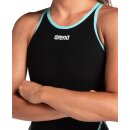 Powerskin Primo Closed Back Black Teal Arena Wettkampfanzug 34