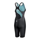 Powerskin Impulso Open Back Black Teal Arena Wettkampfanzug 36