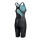 Powerskin Impulso Open Back Black Teal Arena Wettkampfanzug 36
