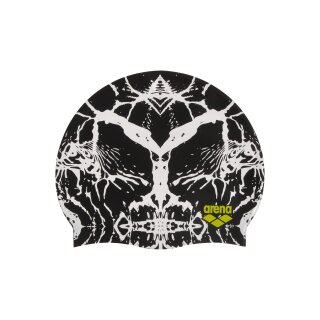 ARENA Badekappe Print Black White 231
