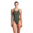 Tech Multi Solid DarkSage ArticLime Womens Arena Schwimmanzug 36