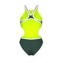 One Biglogo DarkSage White Arena Schwimmanzug 32