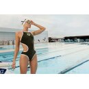 One Biglogo DarkSage White Arena Schwimmanzug 40