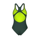 Pro Solid DarkSage ArticLime Arena Womens Team Schwimmanzug