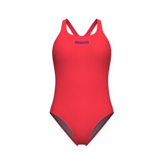 Pro Solid BrightCoral Plum Arena Womens Team Schwimmanzug