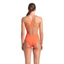 Pro Solid BrightCoral Plum Arena Womens Team Schwimmanzug