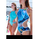 One Print Tech Back BlackMulti White Arena Schwimmanzug