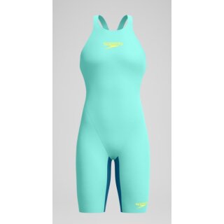 Fastskin Pure Valor 2.0 Openback Kneeskin Light Blue Wettkampfanzug