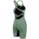 SPEEDO Fastskin Pure Valor 2.0 Openback Kneeskin Green Black 28