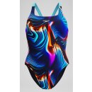 Speedo Badeanzug Leaderback Schwarz-Blaumulti