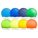 50 Stück à 9,95€ Premium Silikon Badekappen einfarbig bedruckt 30 Orange