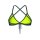 ARENA Solid Tie Back Top DarkSage-White Bikinioberteil