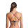 ARENA Solid Tie Back Top DarkSage-White Bikinioberteil