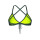 ARENA Solid Tie Back Top DarkSage-White Bikinioberteil