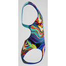Speedo Girls Badeanzug Powerback Digital Blau-Multi 164
