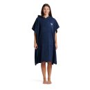 ARENA Baumwoll Poncho Navy - White