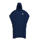 ARENA Baumwoll Poncho Navy - White