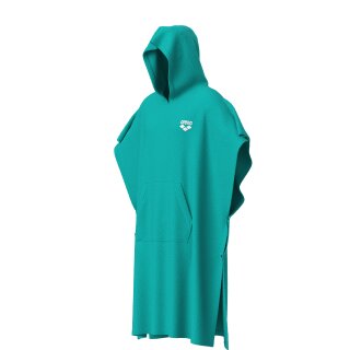 ARENA Baumwoll Poncho Water - White