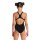 ARENA Team Badeanzug Swim Pro Solid Girl Black White 164