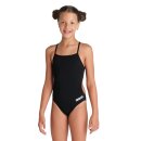 Girls Team Swimsuite Challenge Solid Black White